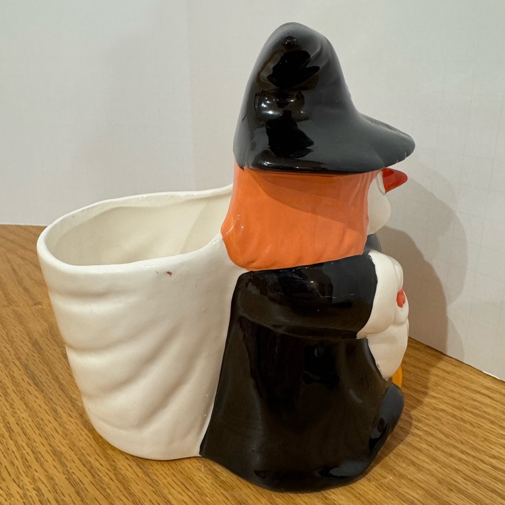 Halloween Witch 1990s vintage planter container - Picture 2 of 6